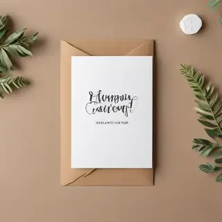greeting card mockup