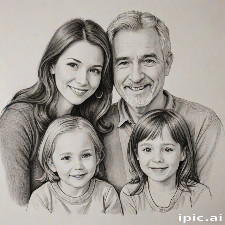 drawings of family