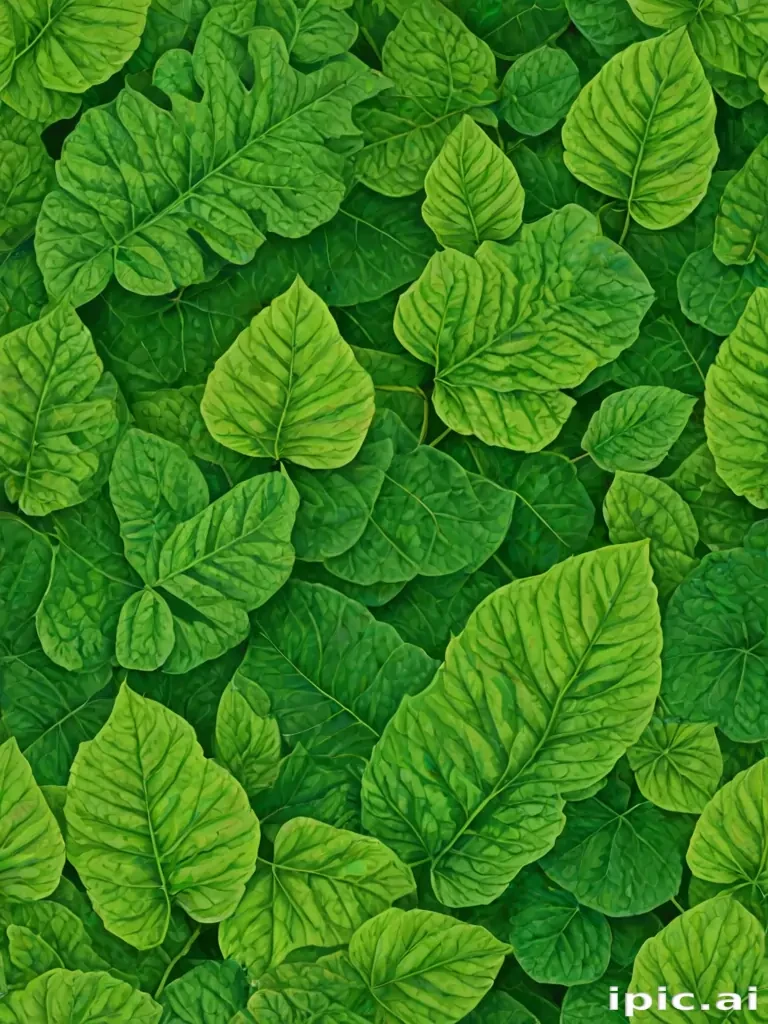 green leaf design