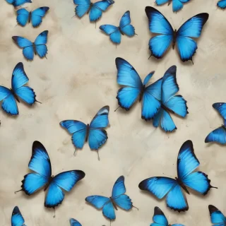 blue butterfly background