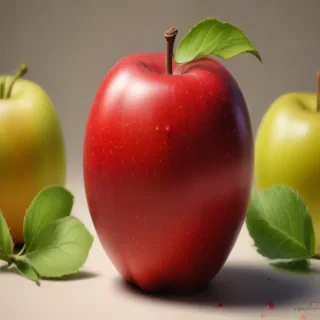 drawn apples