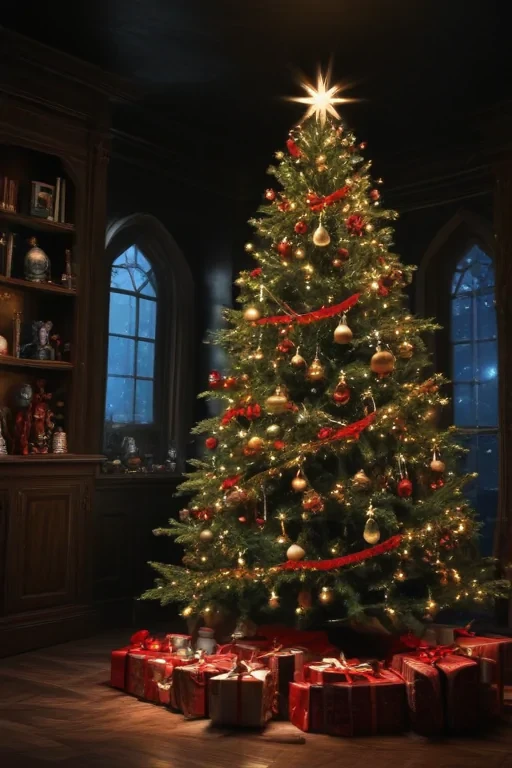 dark christmas wallpaper