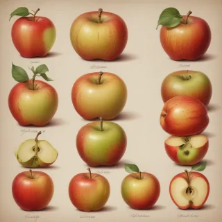 drawings of apples