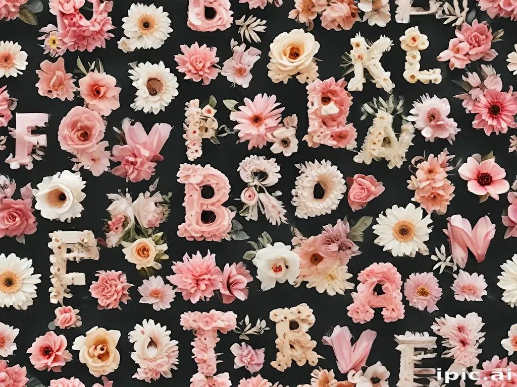 floral letters
