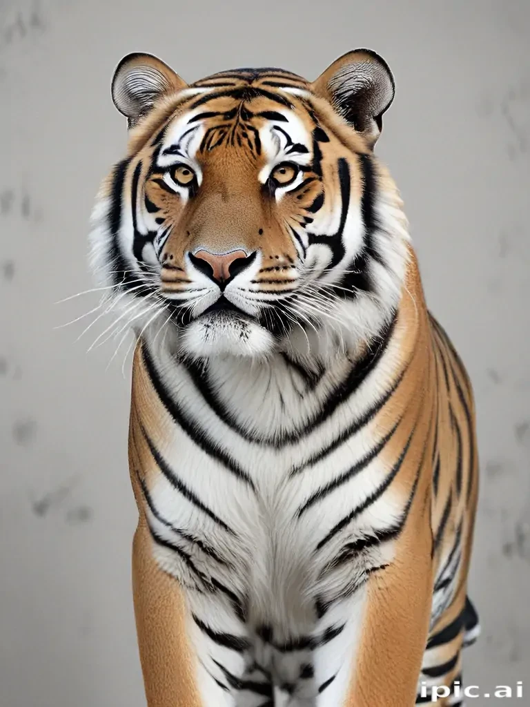 tiger clipart black and white