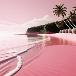 pink beach wallpaper