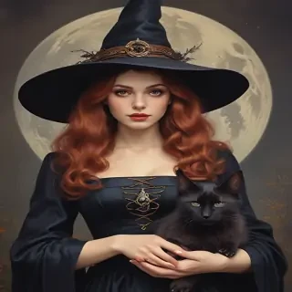 vintage witch art