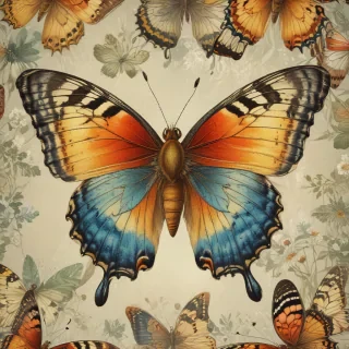 vintage butterfly illustration