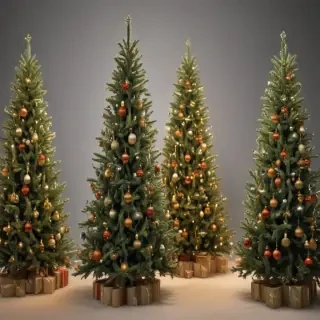 christmas trees transparent background