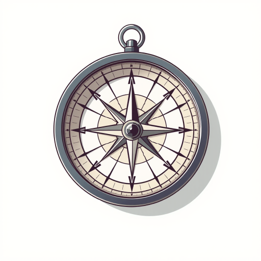 create a detailed, high-resolution illustration of a compass with a modern design, showing the cardinal directions clearly, against a simple background, using a DSLR camera with a 50mm lens, f/2.8 aperture, ISO 100, natural lighting, and a slight overhead angle for enhanced depth and clarity