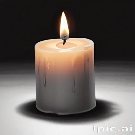candle drawing