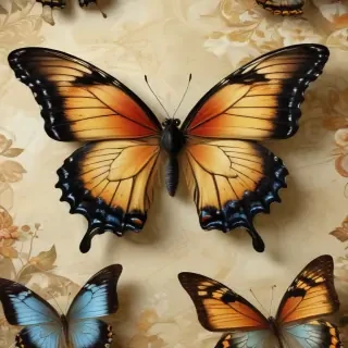 butterfly wall paper