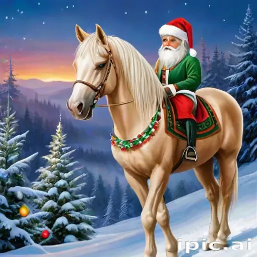 merry christmas horse images