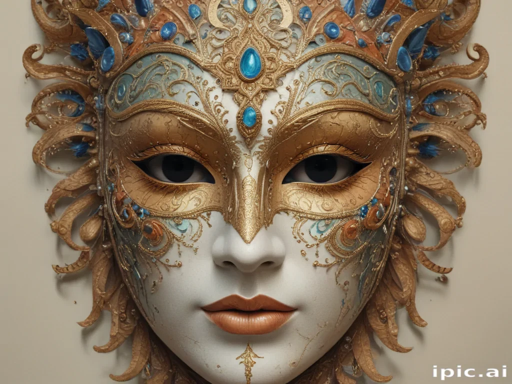drawing of a mask