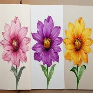 flower color drawings
