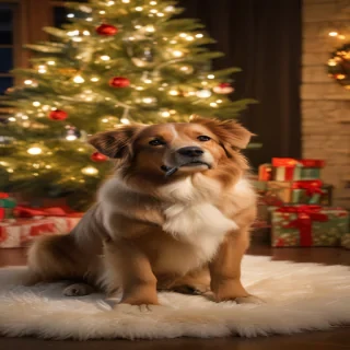 christmas dog photos