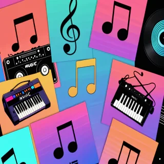music wallpaper aesthetic