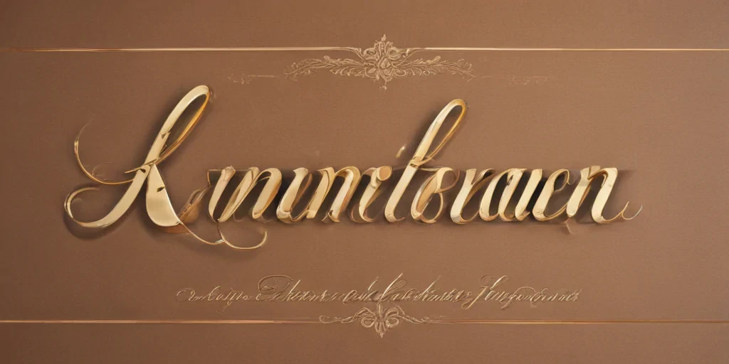 kimberly in cursive