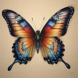 butterfly drawing picture