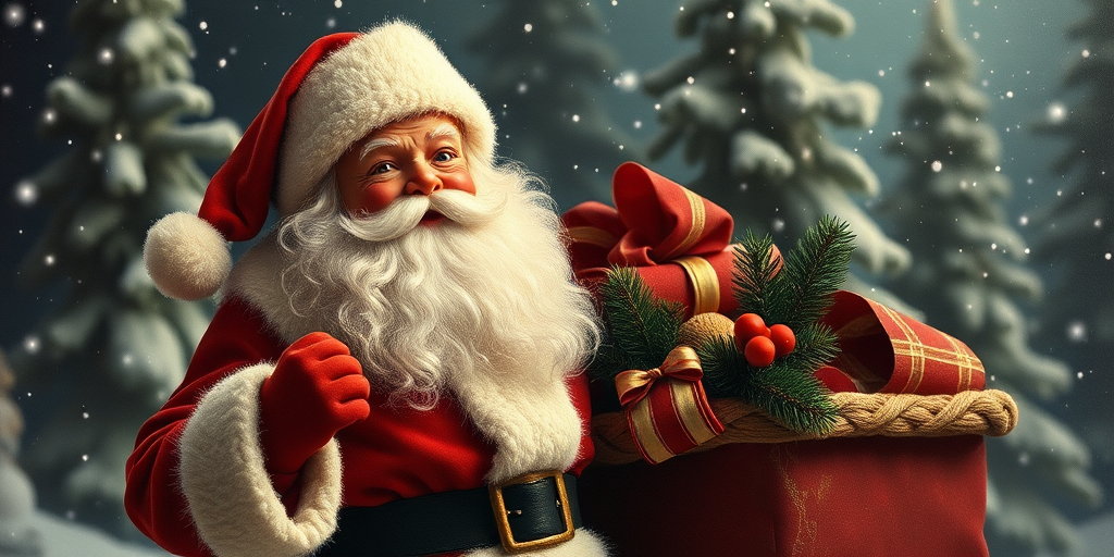 vintage santa images free