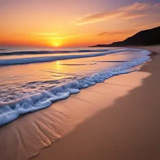 beach background sunset