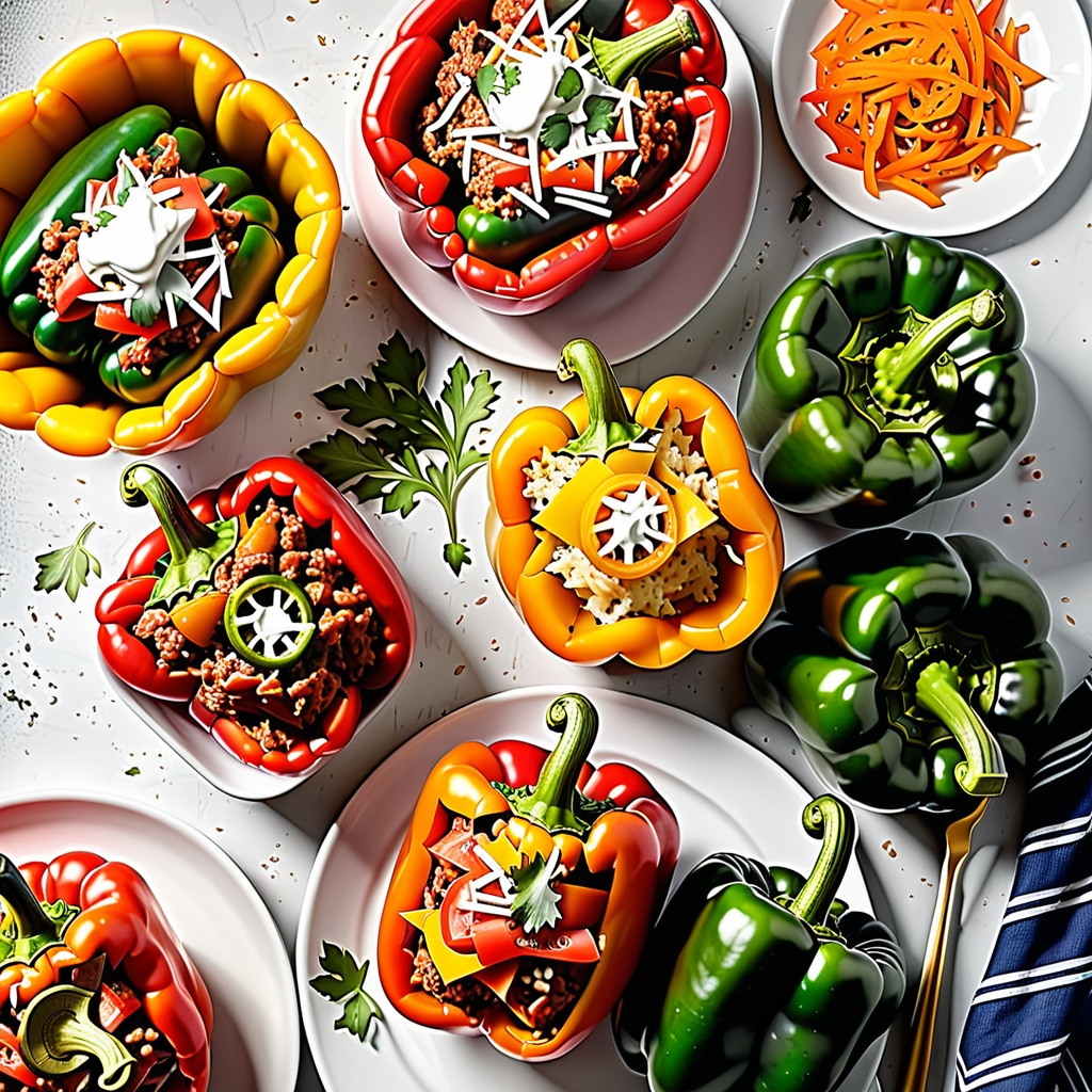 what goes with stuffed bell peppers