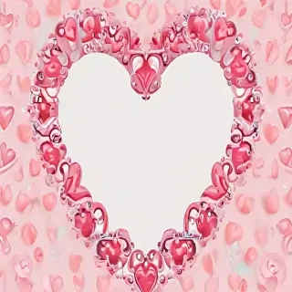 heart border png aesthetic