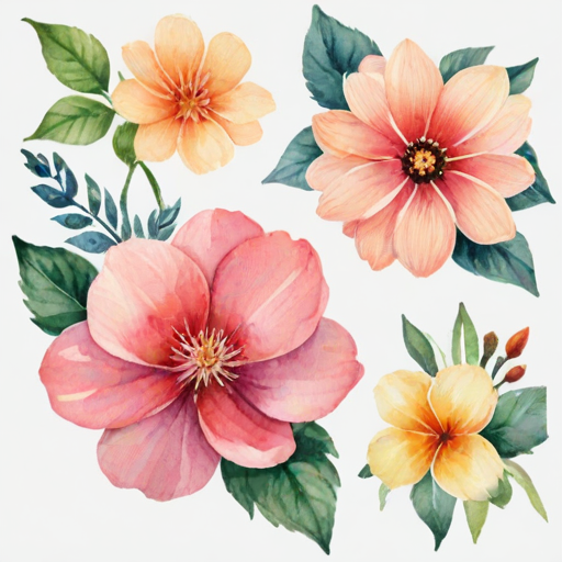 watercolor flowers png