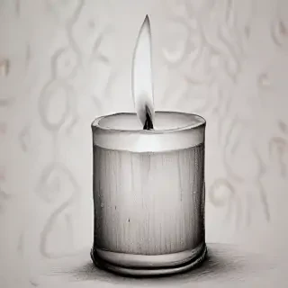 candle drawing