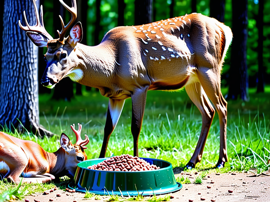 will deer eat dog food