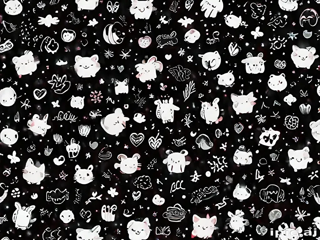cute backgrounds black