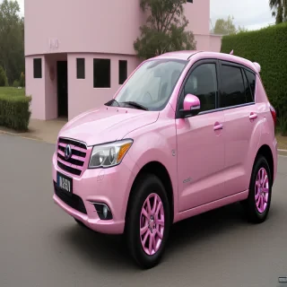 pink car png