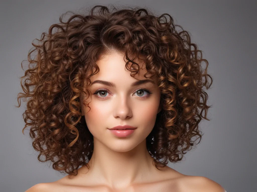 curly hair png