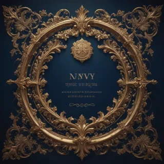 navy background