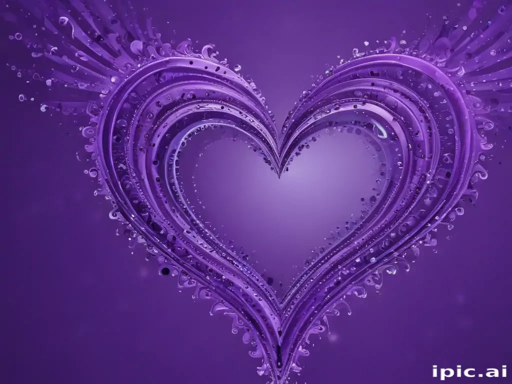 purple wallpaper heart