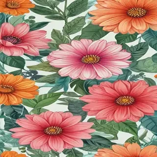 flower drawings color