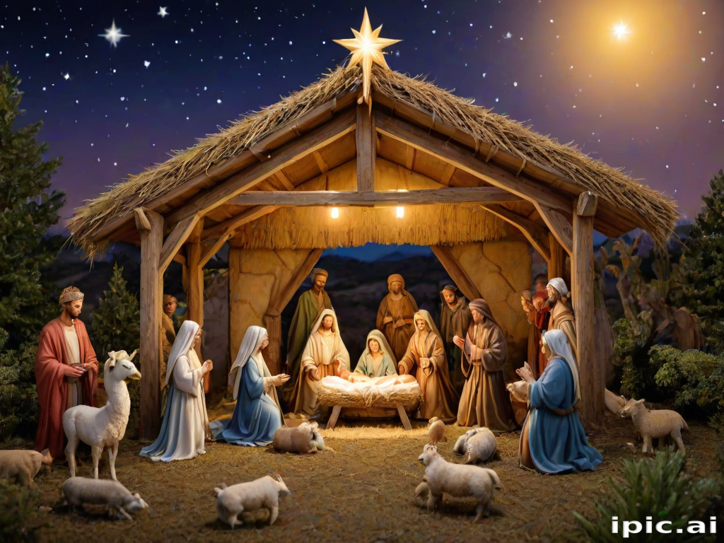 free christmas nativity scene