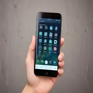 holding a phone