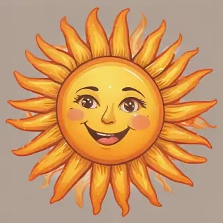 cartoon sun png