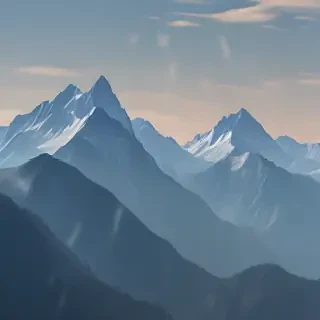 transparent mountains