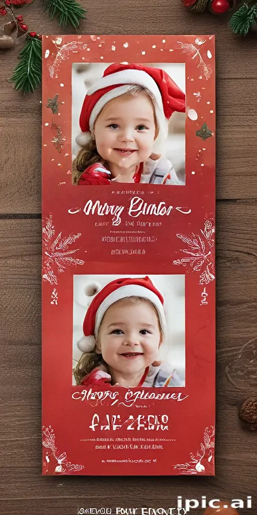 christmas card template psd