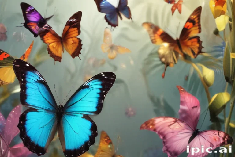 butterflies transparent
