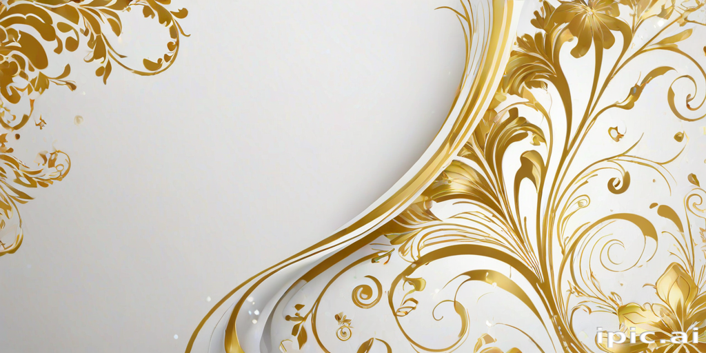 white & gold background