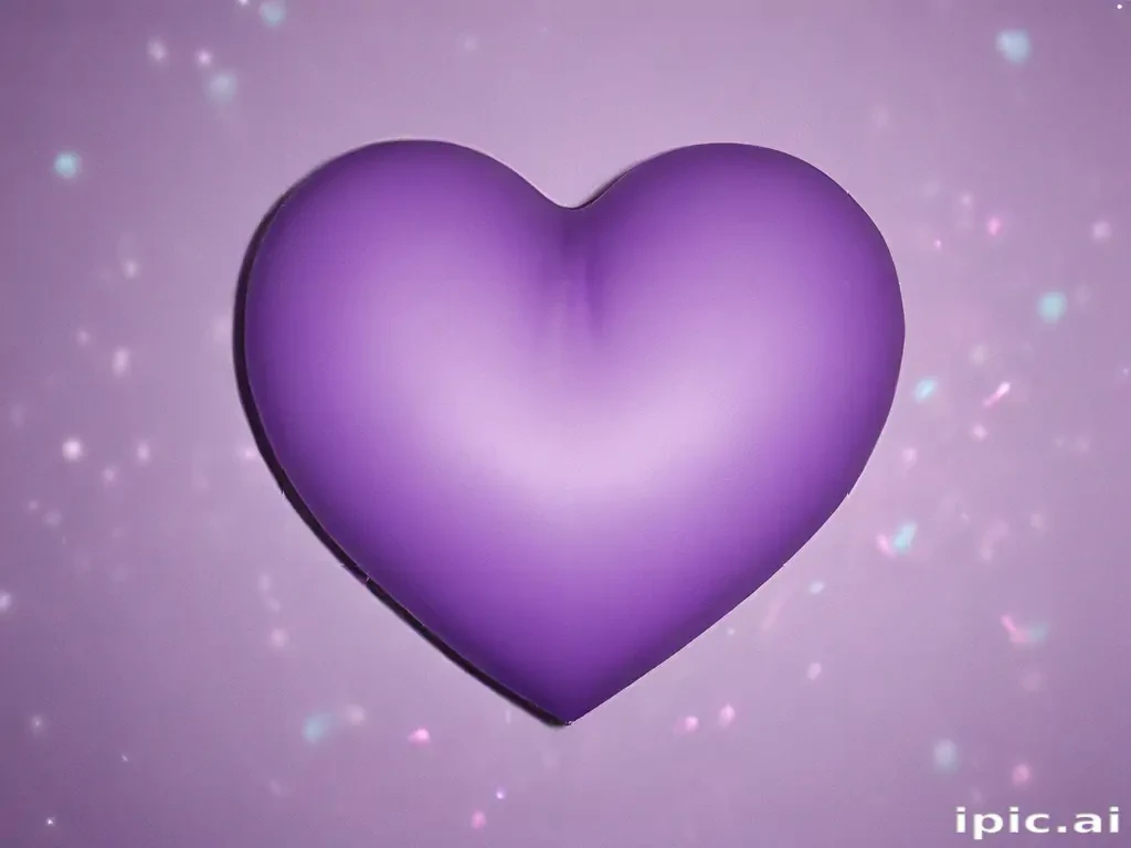 purple aesthetic heart