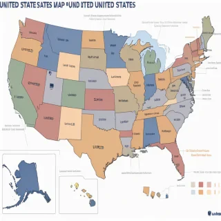 united states map with states