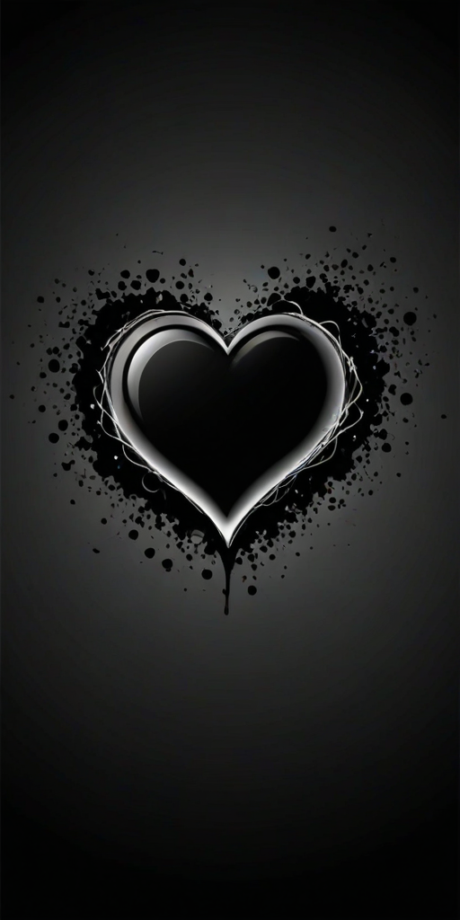 black heart background