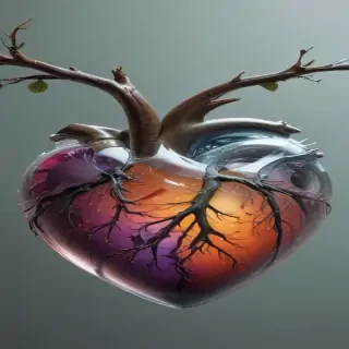 aesthetic transparent heart