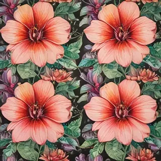 flower drawings with color