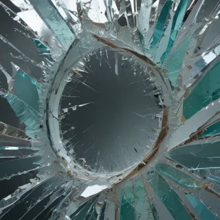 broken glass overlay