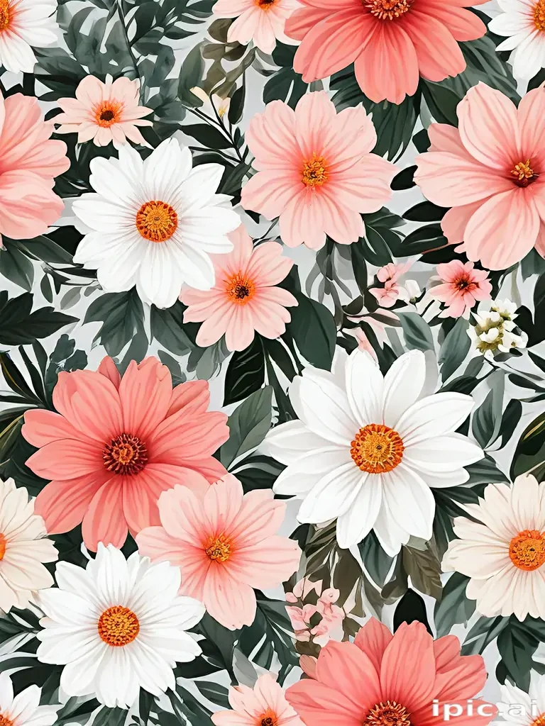 flowers clear background